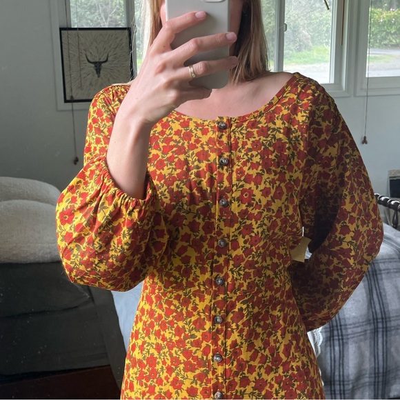 Toad & Co Manzana Paneled Midi Dress XL - Picture 3 of 10